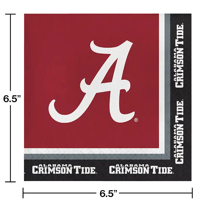 Napkins - Luncheon - University of Alabama - Findlay Rowe Designs