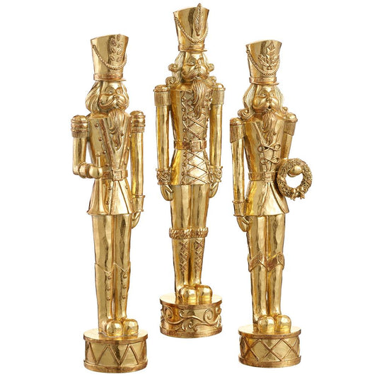 Nutcrackers - Gold Resin - 20in
