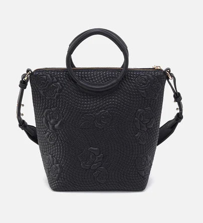 Clearance - Hobo - Maggie Crossbody - Black Quilted Roses - Findlay Rowe Designs