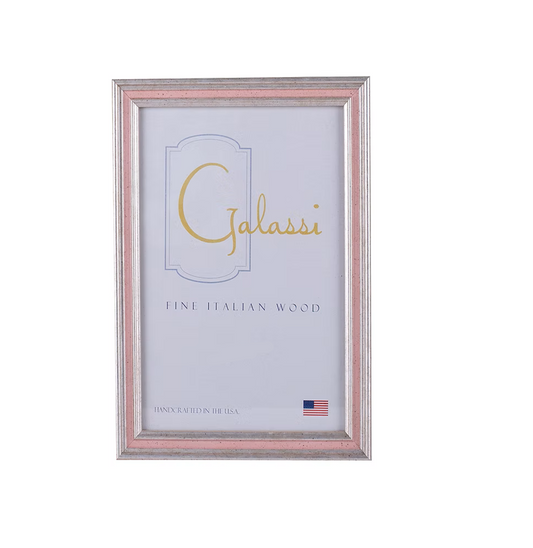 Galassi - 4x6 Frame - Silver Pink Channel - Findlay Rowe Designs
