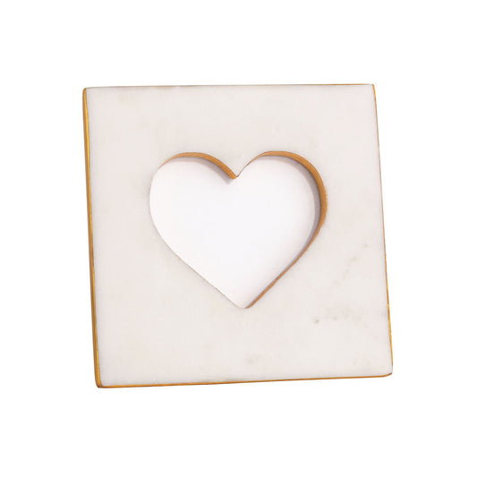 Mud Pie - Frame - 3x3 - Marble Heart - Findlay Rowe Designs