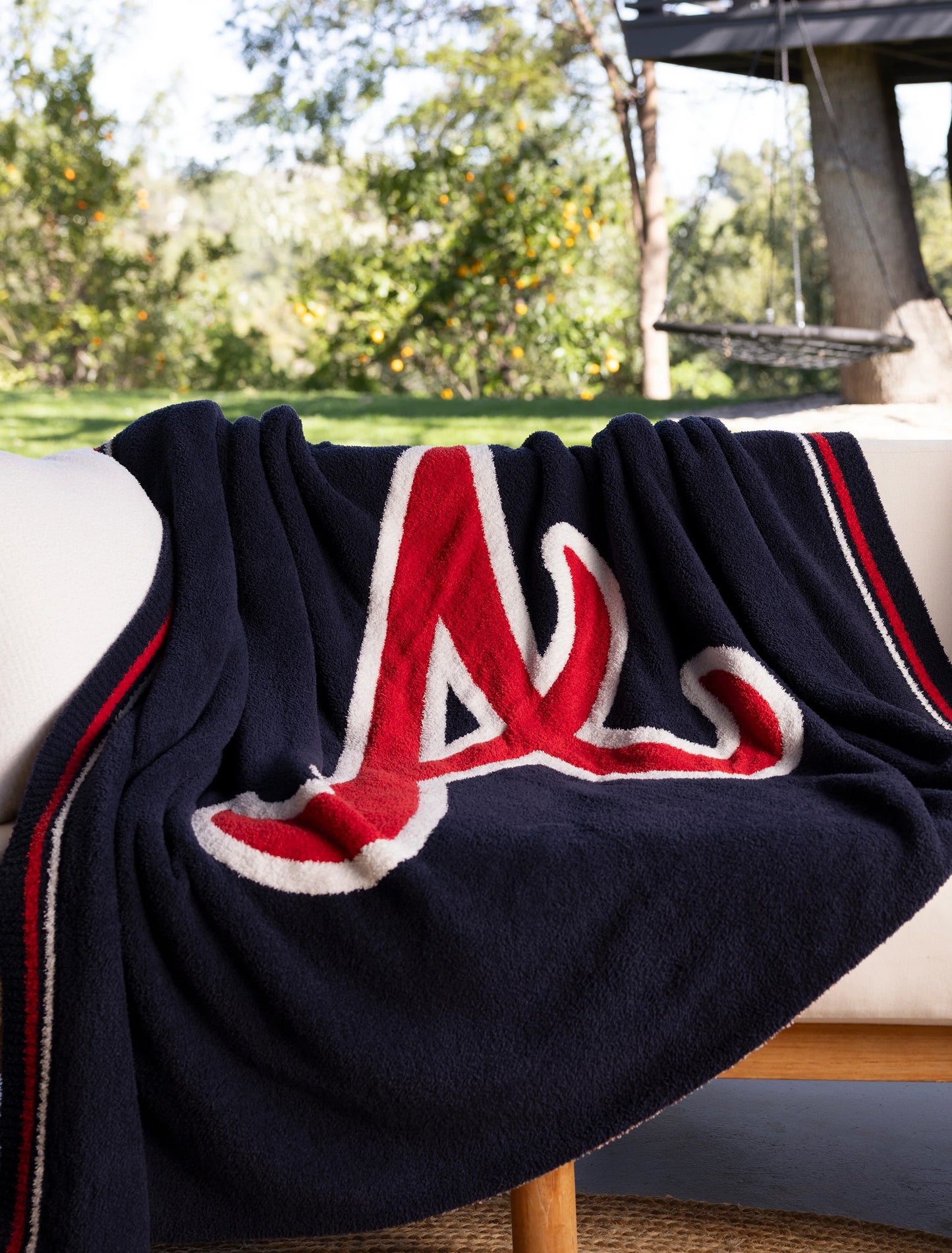 Barefoot Dreams - CozyChic Atlanta Braves Throw - Findlay Rowe Designs