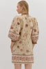 Entro - Dress - Botanical Print Mini - Ecru