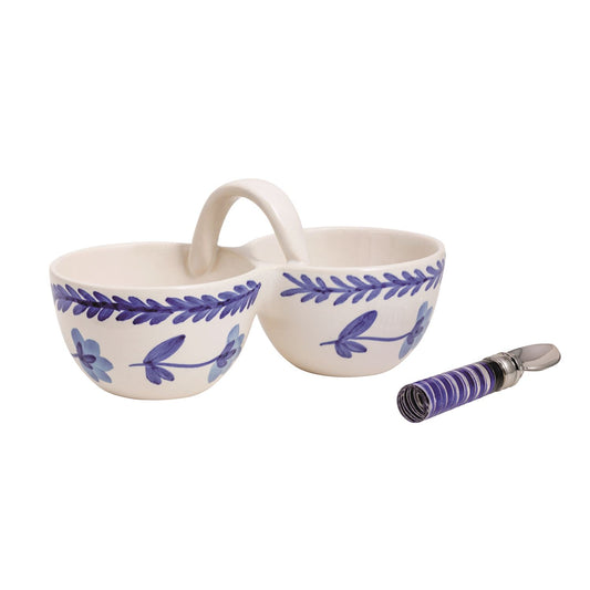 Mud Pie - Double Tidbit Set - Blue Floral - Findlay Rowe Designs