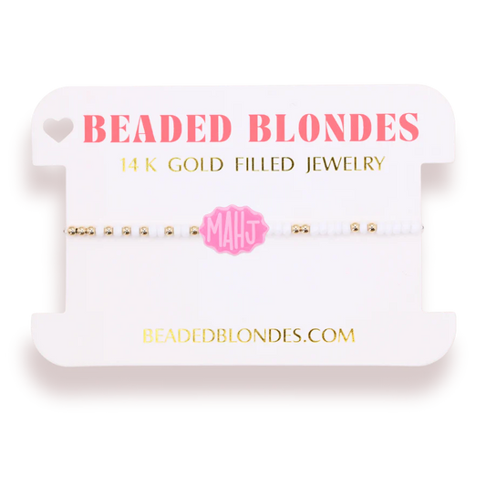 Beaded Blondes - Bracelet - Color - Mahj Charm - Findlay Rowe Designs