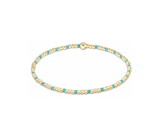 Enewton - Hope Sincerity Pattern 2mm Bead Bracelet - Turquoise - Findlay Rowe Designs