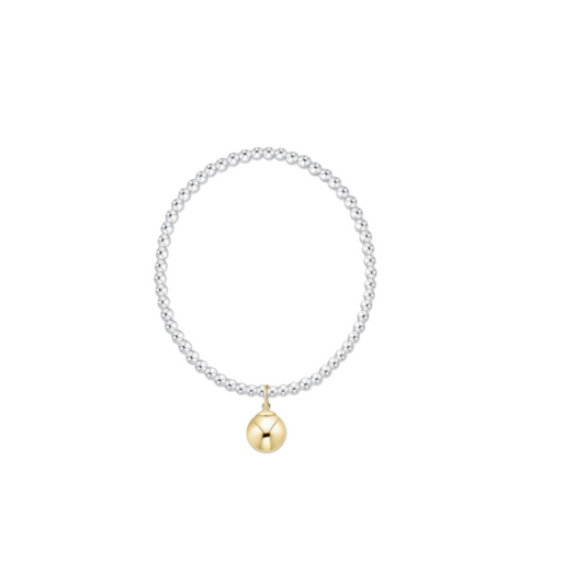 Enewton - Extends - Classic Mixed Metal 3mm Bracelet - Classic Gold 10mm Charm - Findlay Rowe Designs