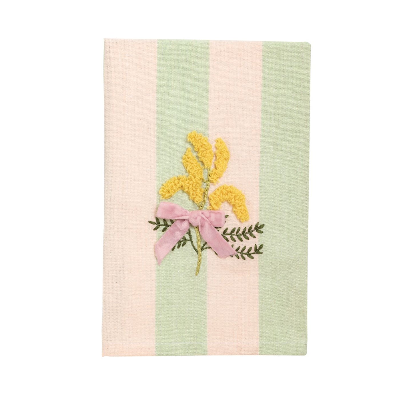 Mud Pie - Towel - Embroidered Flower - Findlay Rowe Designs