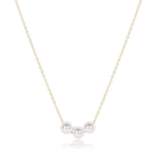 Enewton- egirl 14" necklace gold- joy pearl