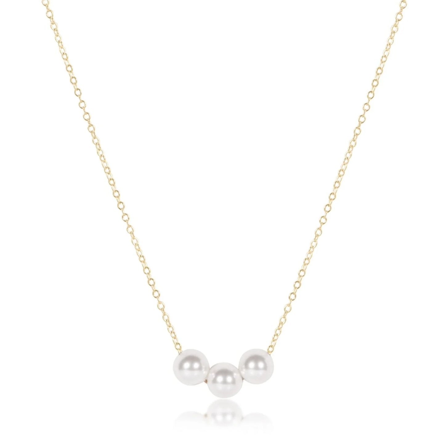 Enewton- egirl 14" necklace gold- joy pearl