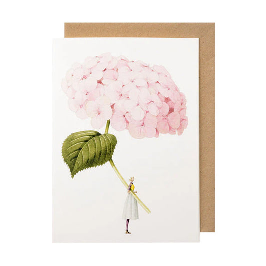 Hester & Cook - Greeting Card - Pink Hydrangea - Findlay Rowe Designs