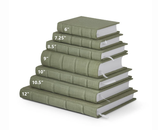 Olive Green Cotton Canvas Journals - Findlay Rowe Designs