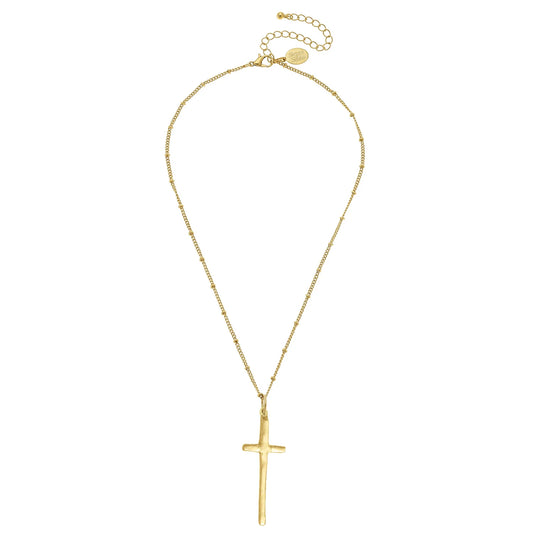 Susan Shaw - Necklace - Dainty Tall Cross - Findlay Rowe Designs