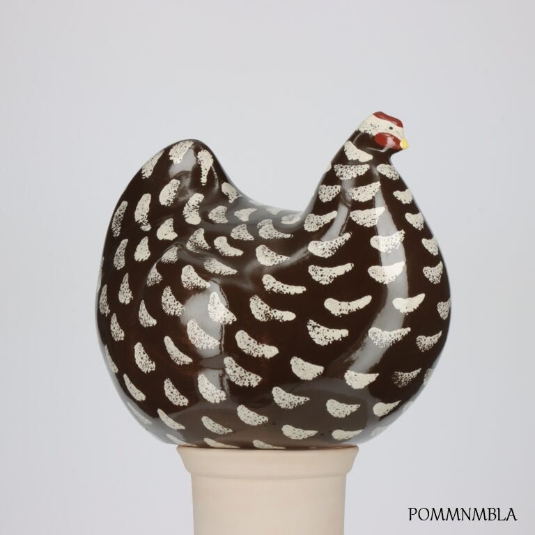 Hen - Medium - Black Speckled White - Findlay Rowe Designs