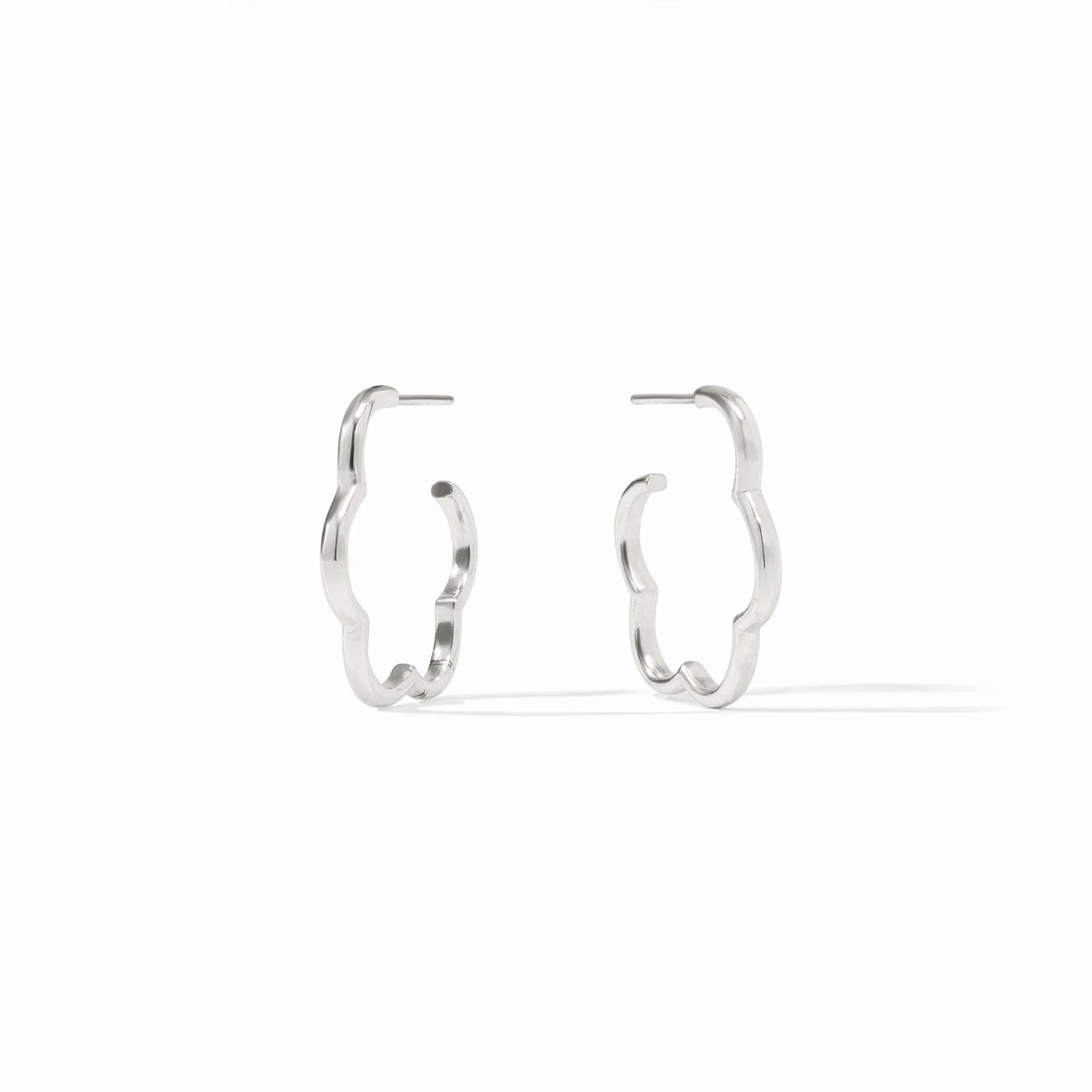 Julie Vos - Earring - Gardenia Hoop - Silver - Findlay Rowe Designs