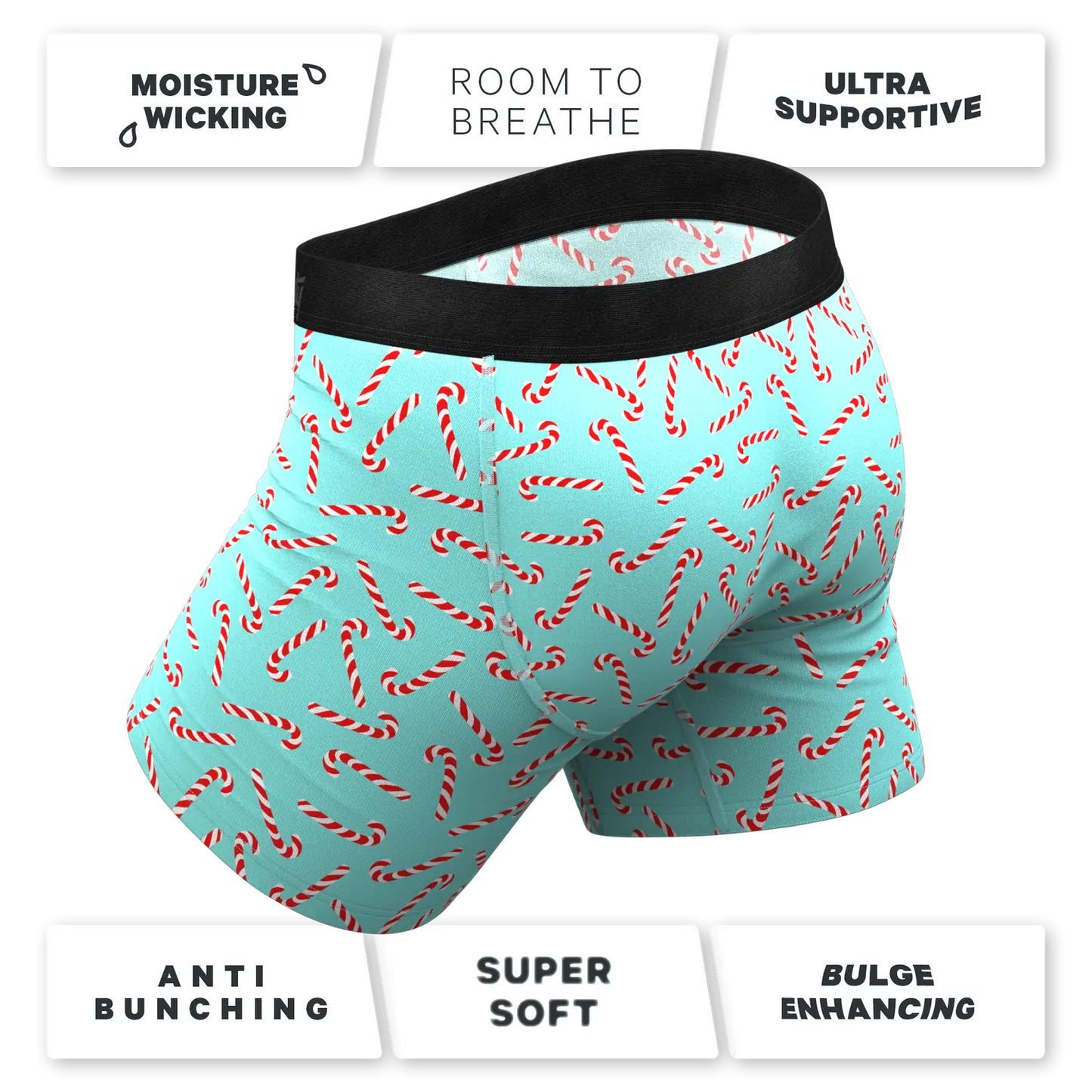 Shinesty - Pouch Underwear - Peppermint Pimp Canes - Large