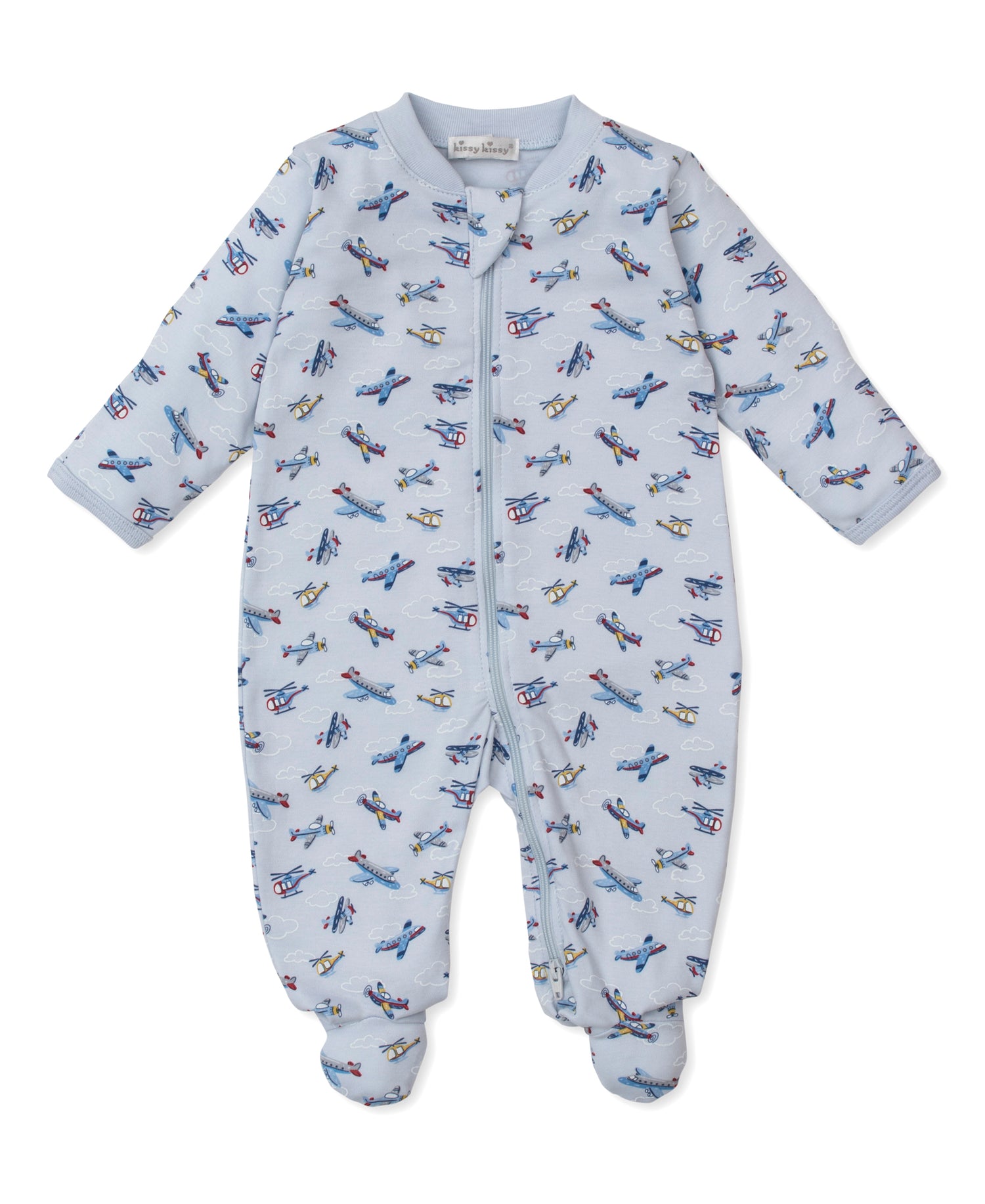 Kissy Kissy - Zip Footie - Air Adventure - Findlay Rowe Designs