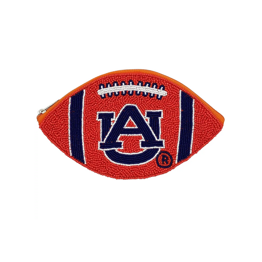 Beaded Pouch - Auburn - Football - Findlay Rowe Designs