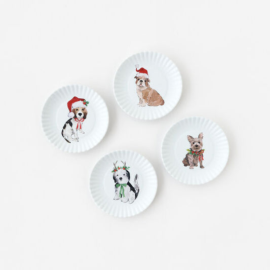 Coaster - Santa Paws "Paper Plate" - Boxed Set 4 - Findlay Rowe Designs