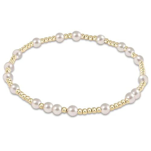 Enewton - egirl Hope Unwritten 4mm Bead Bracelet - Pearl - Findlay Rowe Designs