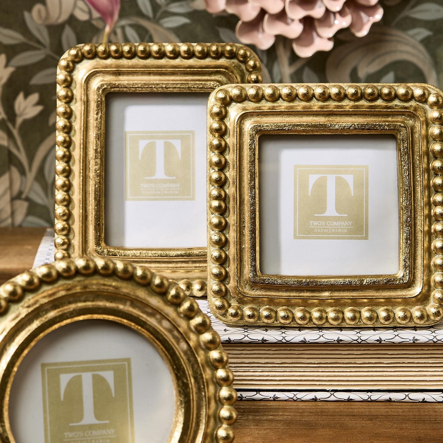 Frame - Mini 4 inch Beaded - Gold - Findlay Rowe Designs