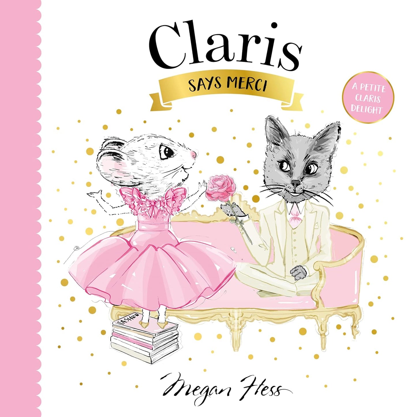 Claris says Merci - Board Book - Findlay Rowe Designs
