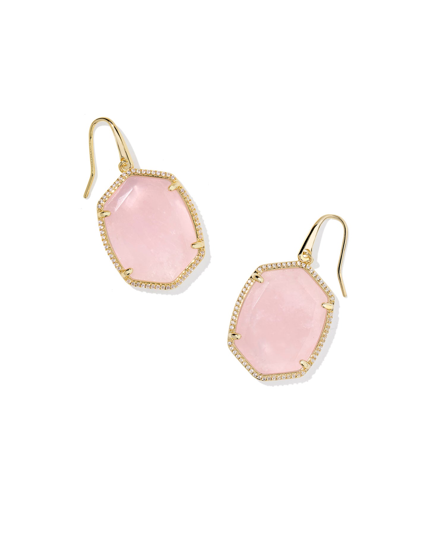 Kendra Scott - Earrings - Daphne Gold Pave Frame Drop