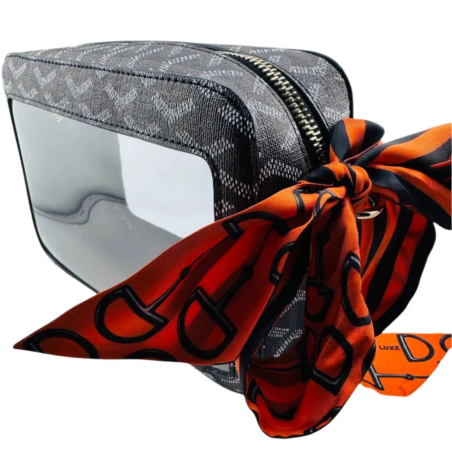 Gameday Luxe - Black Janette Clear Handbag - Findlay Rowe Designs