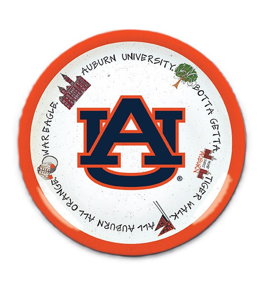 Magnolia Lane - Charger - 13.5 Inch Round - Auburn University - Findlay Rowe Designs