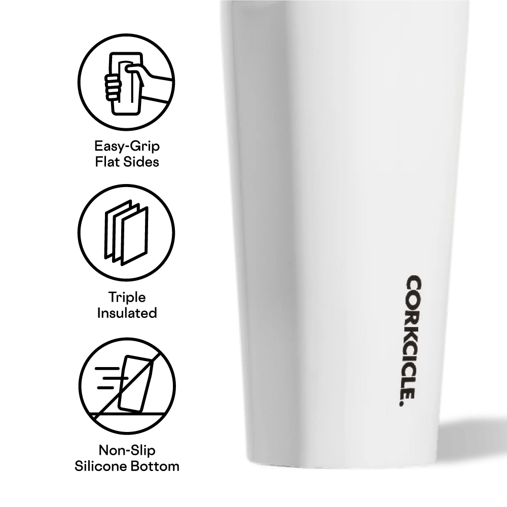 Corkcicle - 16oz Tumbler - White Gloss - Findlay Rowe Designs