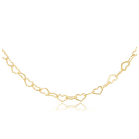 Enewton - 15in Choker Love Chain - Gold