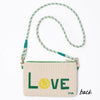 Ink & Alloy - Clutch - Leila Tennis Seed Bead - With Strap - Findlay Rowe Designs