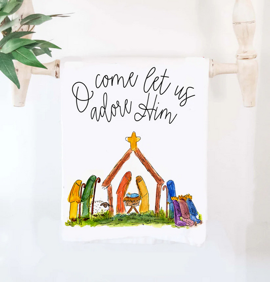 Happy by Rachel - Nativity Towel - Findlay Rowe Designs
