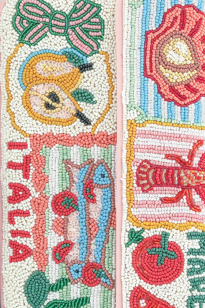 America and Beyond - Destination Beaded Shoulder Bag - Postcard From Italy