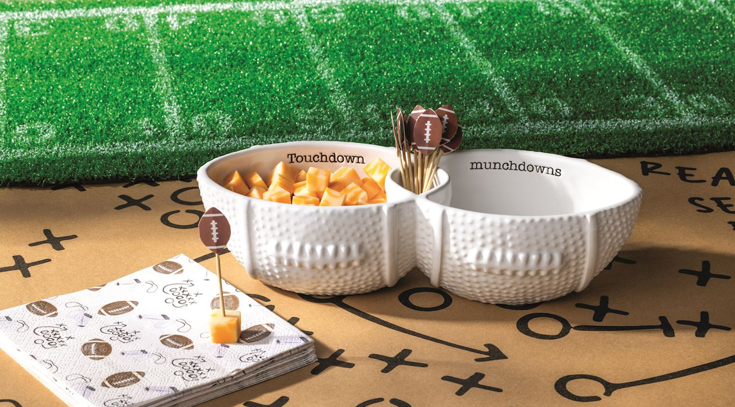 Mud Pie - Football Toothpick Server Set - Findlay Rowe Designs