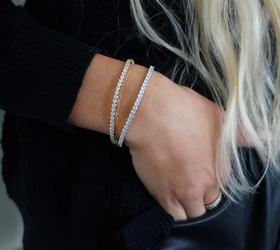 ChanSutt Pearls - Bracelet - Stretchy Tennis - Findlay Rowe Designs