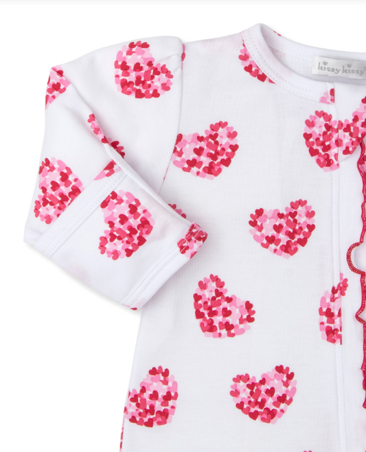 Kissy Kissy- Heart of Hearts Footie - Findlay Rowe Designs