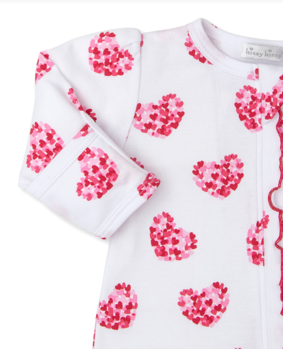 Kissy Kissy- Heart of Hearts Footie - Findlay Rowe Designs