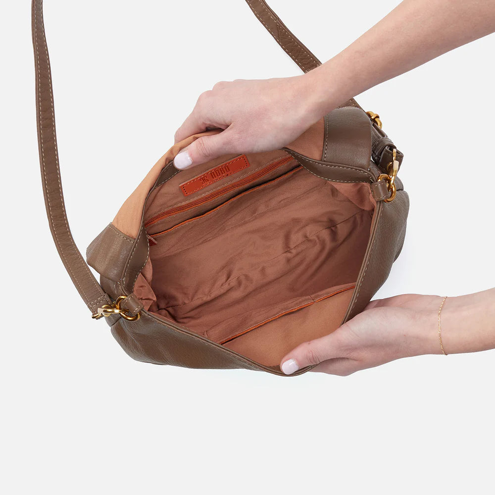 Hobo - Fern Foldover Messenger - Dark Elm - Findlay Rowe Designs