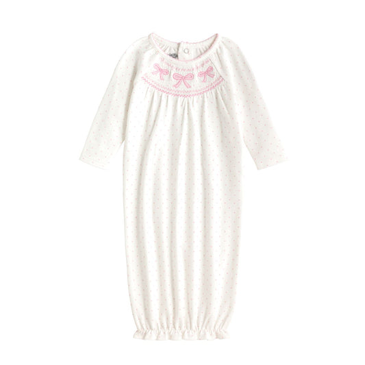 Mud Pie - Baby - Girls Pink Smocked Layette - Newborn - Findlay Rowe Designs