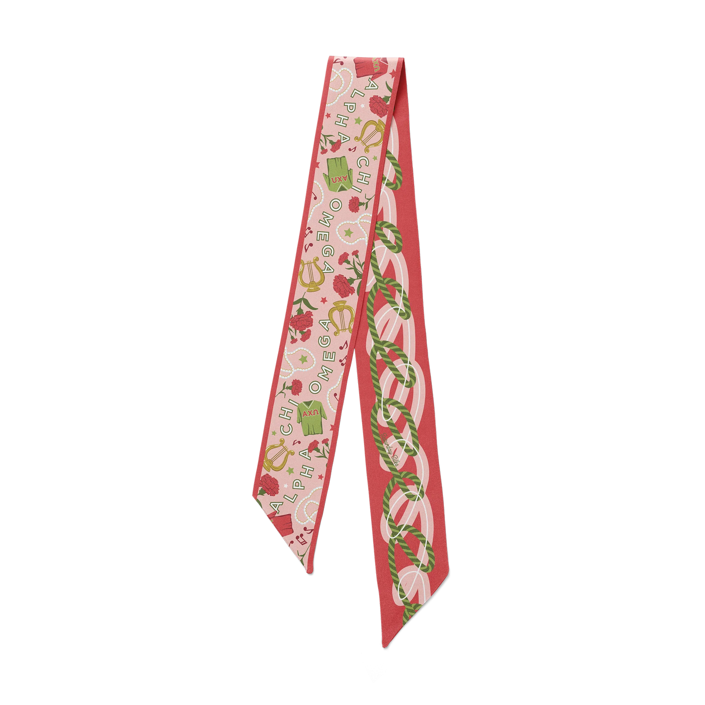 Saturday Silks - Skinny Scarf - Greek Life