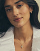 Kendra Scott - Necklace - Cross Gold Pendant - Matte Light Blue Dichroic Glass - Findlay Rowe Designs