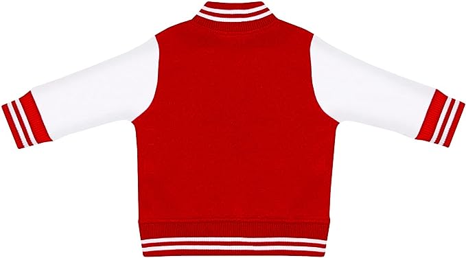 Creative Knitwear - Baby - Varsity Jacket - Dawg Head - Red - Findlay Rowe Designs