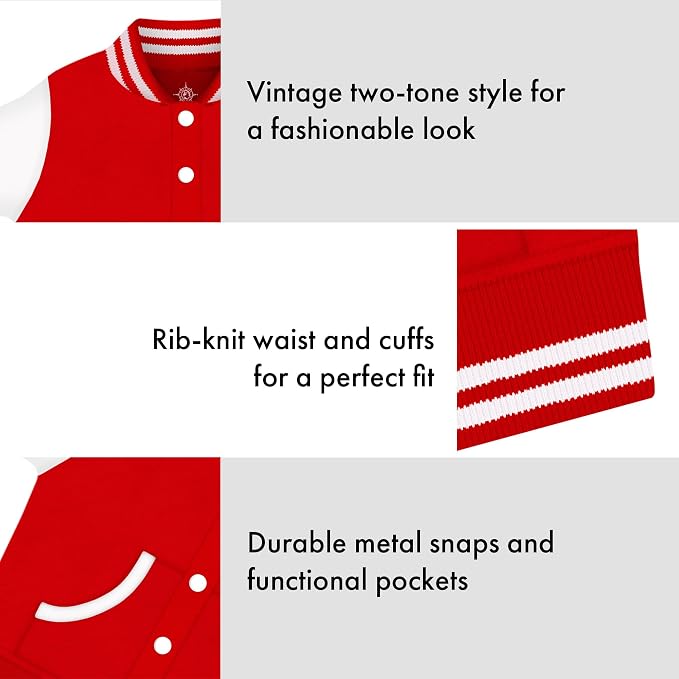 Creative Knitwear - Baby - Varsity Jacket Lightweight - UGA Power G - Red - Findlay Rowe Designs