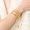 Julie Vos - Bangle - Wave - Gold - Medium - Findlay Rowe Designs