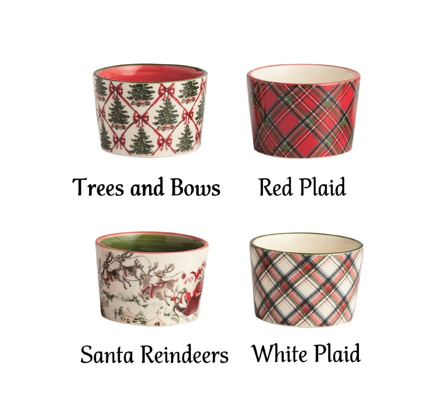 Mud Pie - Christmas Tartan Tidbit Bowl