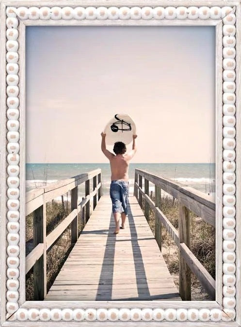 5x7 frame - White Bead - Findlay Rowe Designs