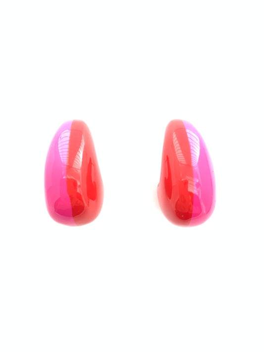 Accessory Jane - Earring - Teardrop - Real Red and Hot Pink - Findlay Rowe Designs