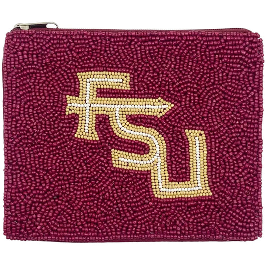 Beaded Pouch - Florida Sate FSU - Findlay Rowe Designs