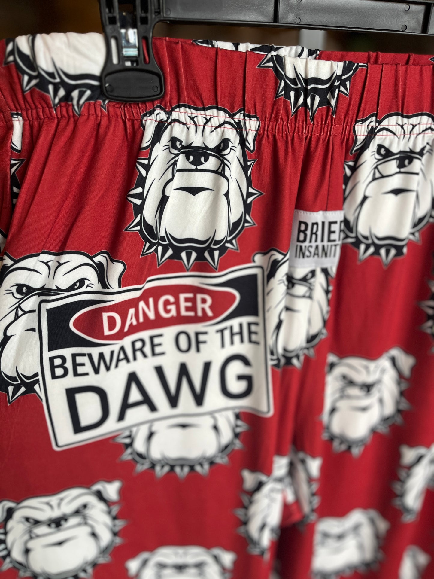 Brief Insanity - PJ Pants - Danger Beware of DAWGS